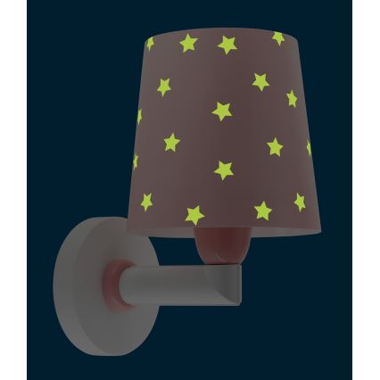 Dalber 82219S - Дитячий настінний світильник/бра STAR LIGHT 1xE27/60W/230V рожевий