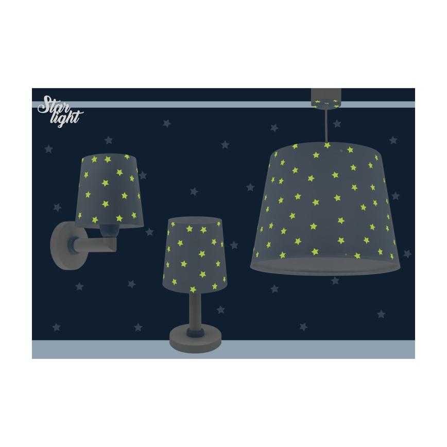Dalber 82219T - Детский настенный светильник STAR LIGHT 1xE27/60W/230V голубой
