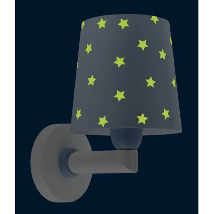 Dalber 82219T - Дитячий настінний світильник/бра STAR LIGHT 1xE27/60W/230V синій