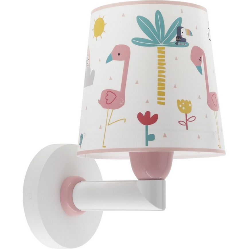 Dalber 82469 - Детский настенный светильник FLAMINGO 1xE27/15W/230V