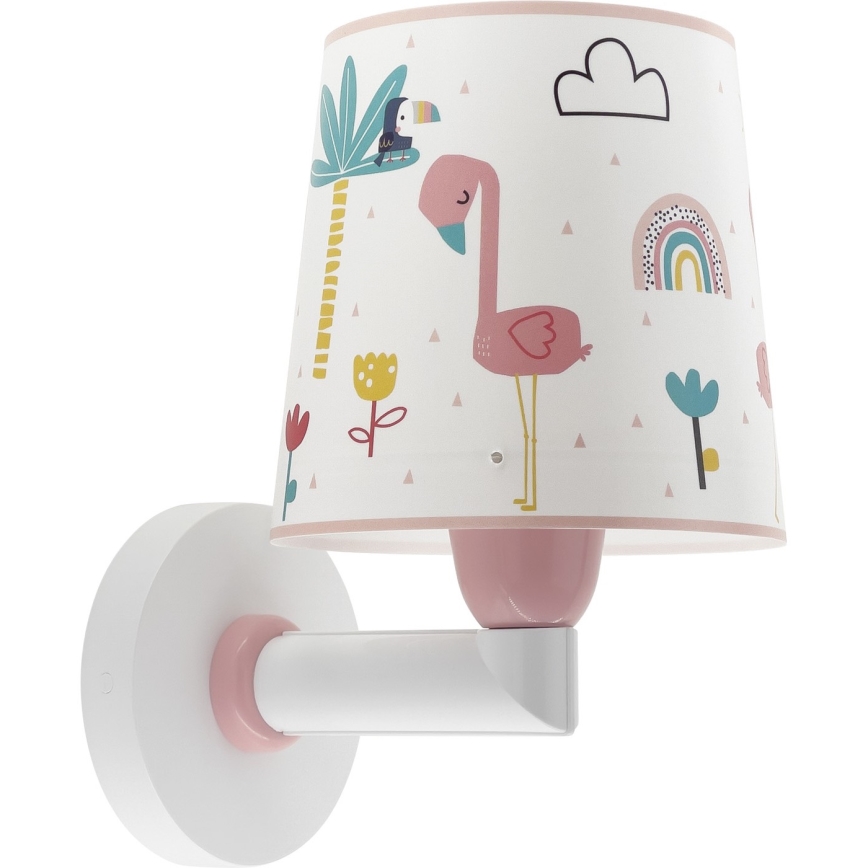 Dalber 82469 - Детский настенный светильник FLAMINGO 1xE27/15W/230V