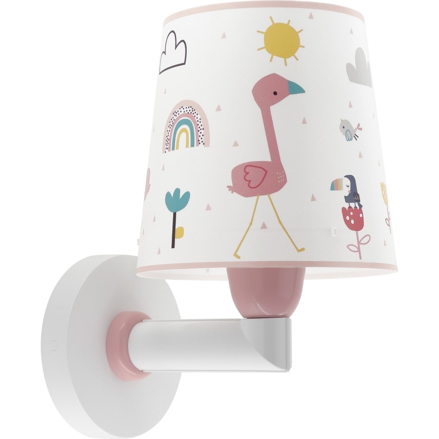 Dalber 82469 - Детский настенный светильник FLAMINGO 1xE27/15W/230V