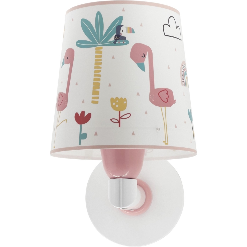 Dalber 82469 - Детский настенный светильник FLAMINGO 1xE27/15W/230V