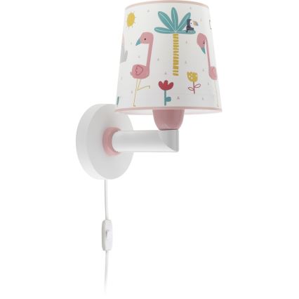Dalber 82469 - Детский настенный светильник FLAMINGO 1xE27/15W/230V