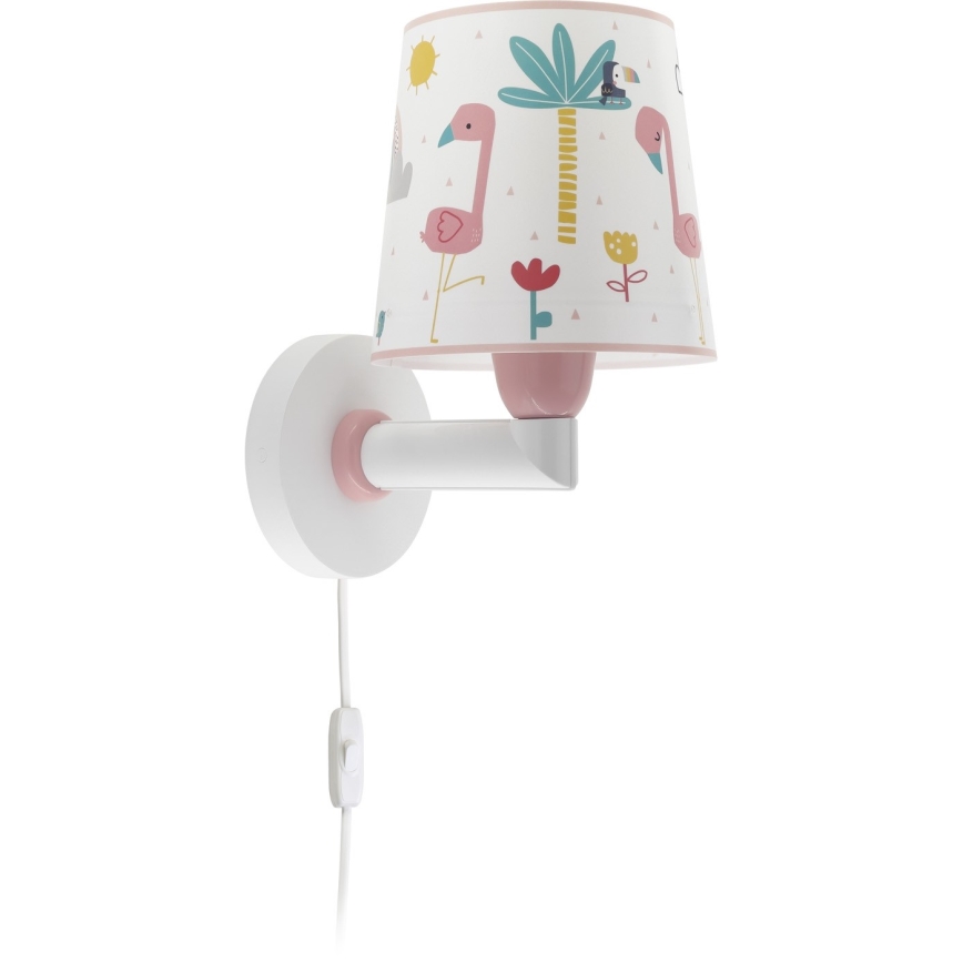 Dalber 82469 - Детский настенный светильник FLAMINGO 1xE27/15W/230V