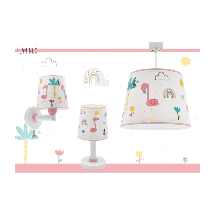 Dalber 82469 - Детский настенный светильник FLAMINGO 1xE27/15W/230V