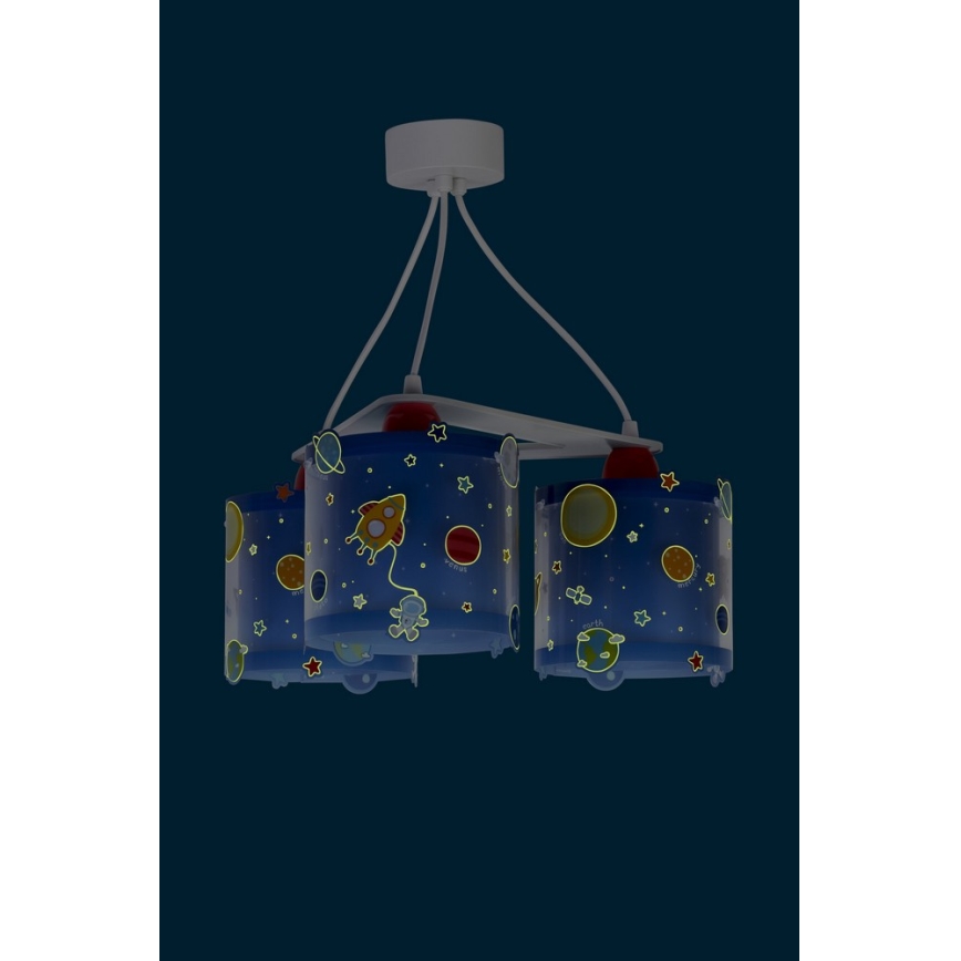 Dalber D-41344 - Дитяча люстра PLANETS 3xE27/60W/230V