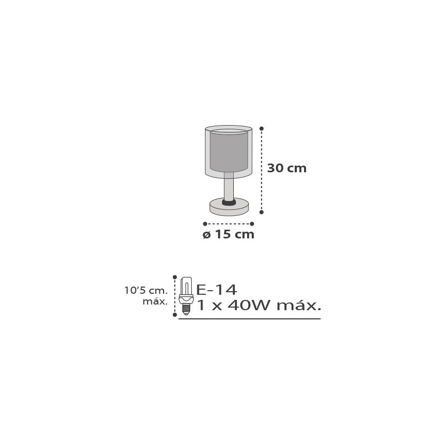 Dalber D-41411E - Детская настольная лампа CLOUDS 1xE14/40W/230V