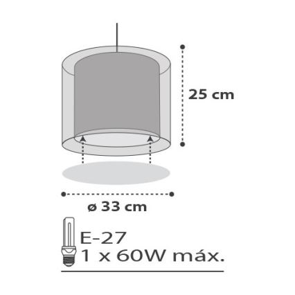 Dalber D-41412E - Детская люстра CLOUDS 1xE27/60W/230V