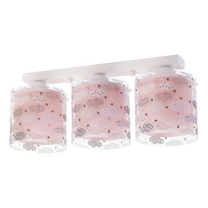 Dalber D-41413S - Дитячий стельовий світильник CLOUDS 3xE27/60W/230V