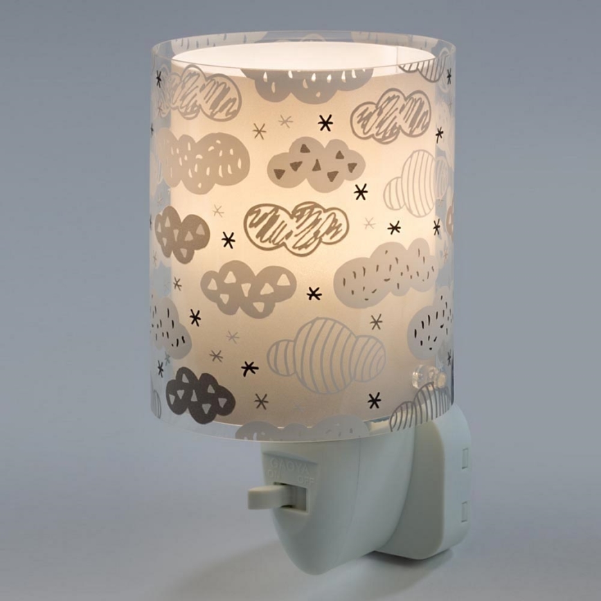 Dalber D-41415E - LED лампа до розетки CLOUDS 1xE14/0,3W/230V