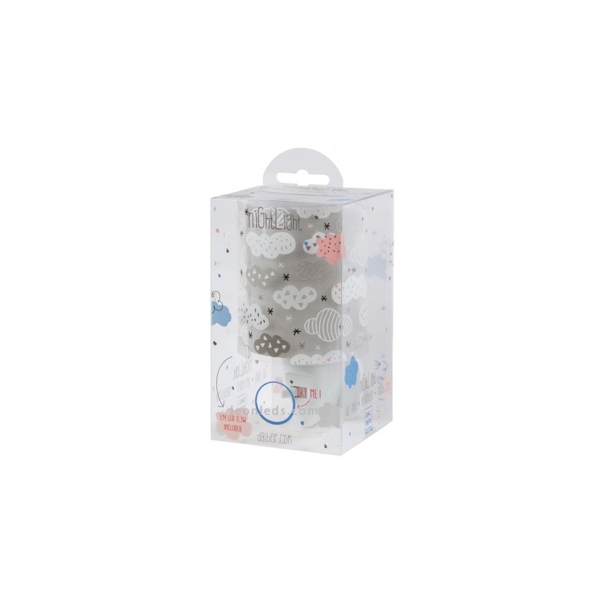 Dalber D-41415E - LED лампа до розетки CLOUDS 1xE14/0,3W/230V