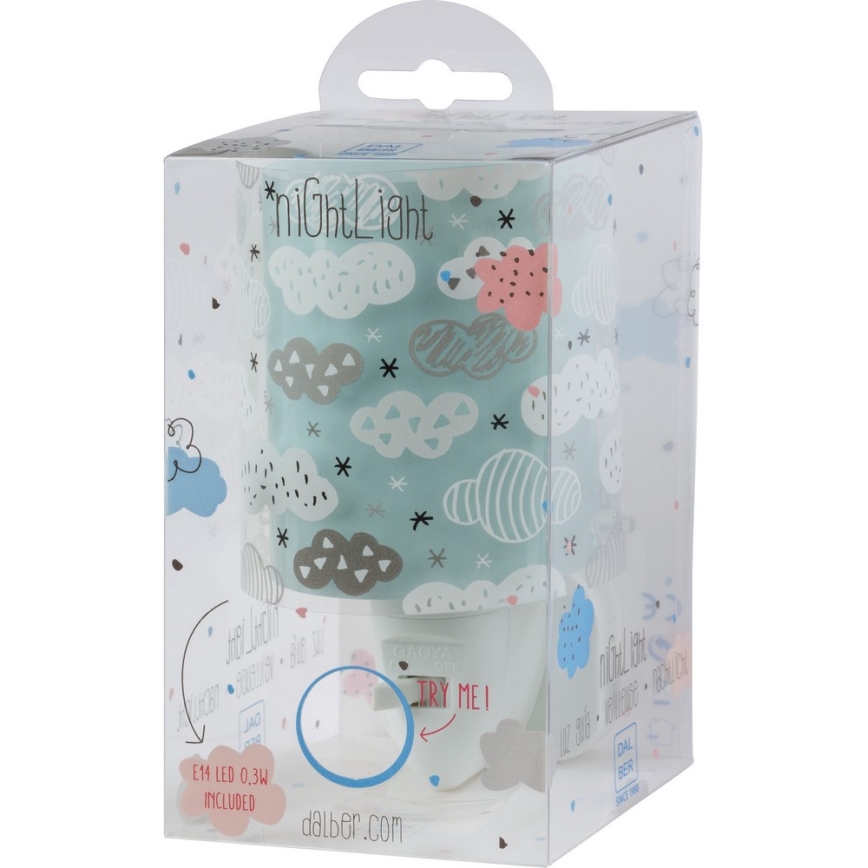 Dalber D-41415H - Светодиодный ночник CLOUDS 1xE14/0,3W/230V