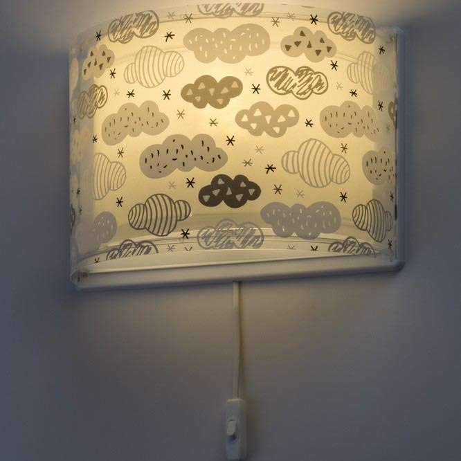 Dalber D-41418E - Детский настенный светильник CLOUDS 1xE27/60W/230V