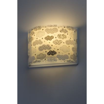 Dalber D-41418E - Детский настенный светильник CLOUDS 1xE27/60W/230V