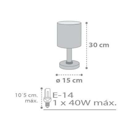 Dalber D-62011E - Детская лампа SWEET DREAMS 1xE14/40W/230V