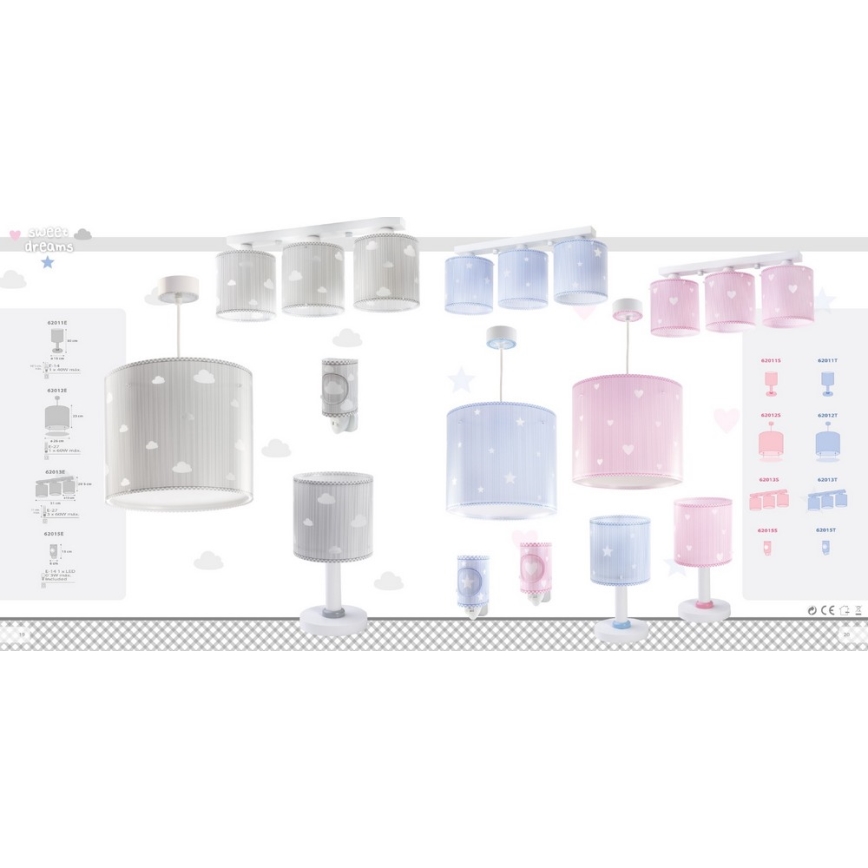 Dalber D-62011E - Дитяча лампа SWEET DREAMS 1xE14/40W/230V