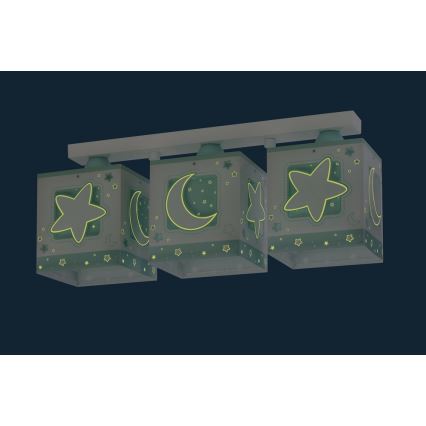 Dalber D-63233NH - Детский потолочный светильник MOONLIGHT 3xE27/60W/230V