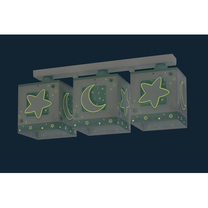 Dalber D-63233NH - Дитячий стельовий світильник MOONLIGHT 3xE27/60W/230V