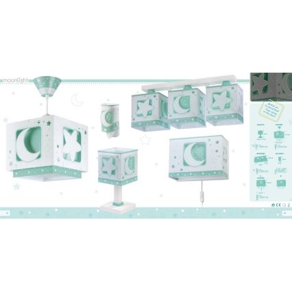 Dalber D-63233NH - Дитячий стельовий світильник MOONLIGHT 3xE27/60W/230V