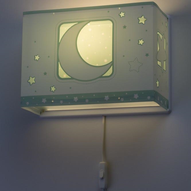 Dalber D-63238H - Дитяче настінне освітлення MOONLIGHT 1xE27/60W/230V