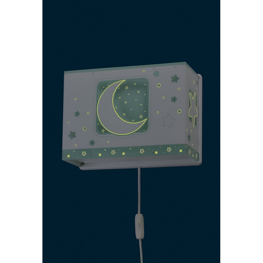 Dalber D-63238H - Дитяче настінне освітлення MOONLIGHT 1xE27/60W/230V