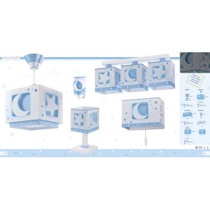 Dalber D-63238T - Дитяче настінне освітлення MOONLIGHT 1xE27/60W/230V