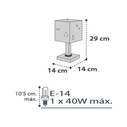 Dalber D-73241 - Детская лампа HELLO LITTLE 1xE14/40W/230V