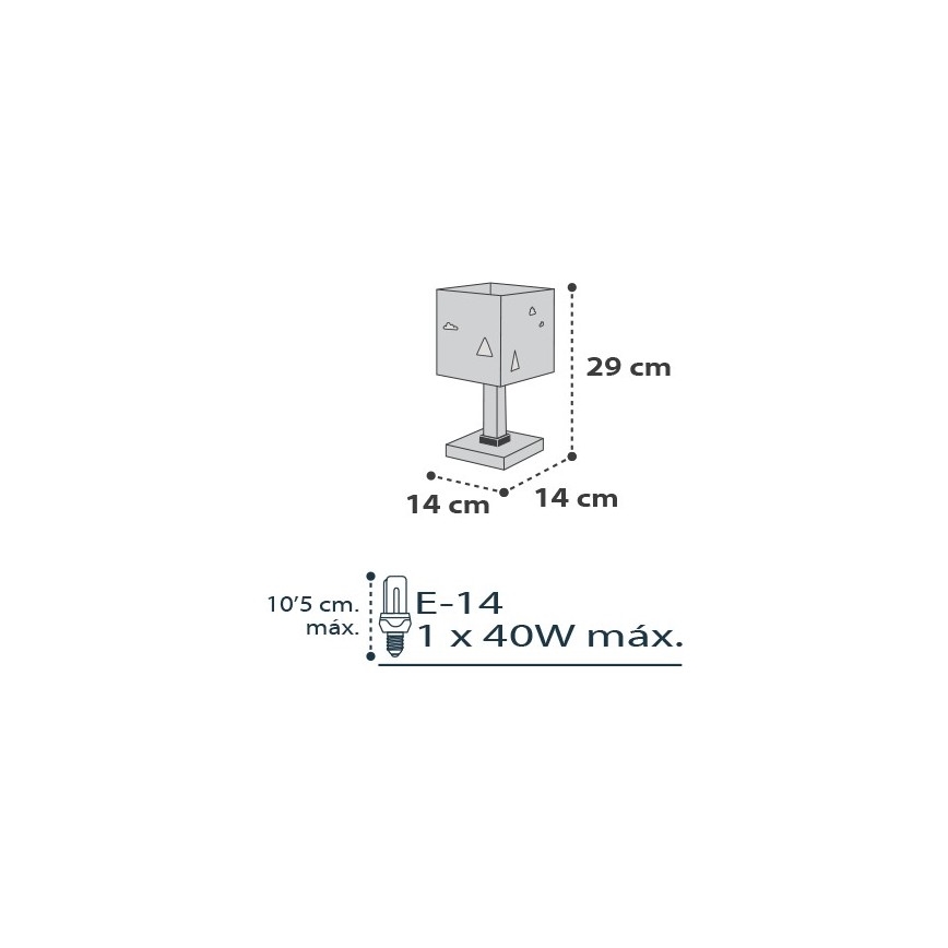 Dalber D-73241 - Детская лампа HELLO LITTLE 1xE14/40W/230V