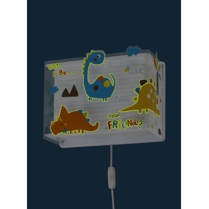 Dalber D-73458 - Детский настенный светильник DINOS 1xE27/60W/230V