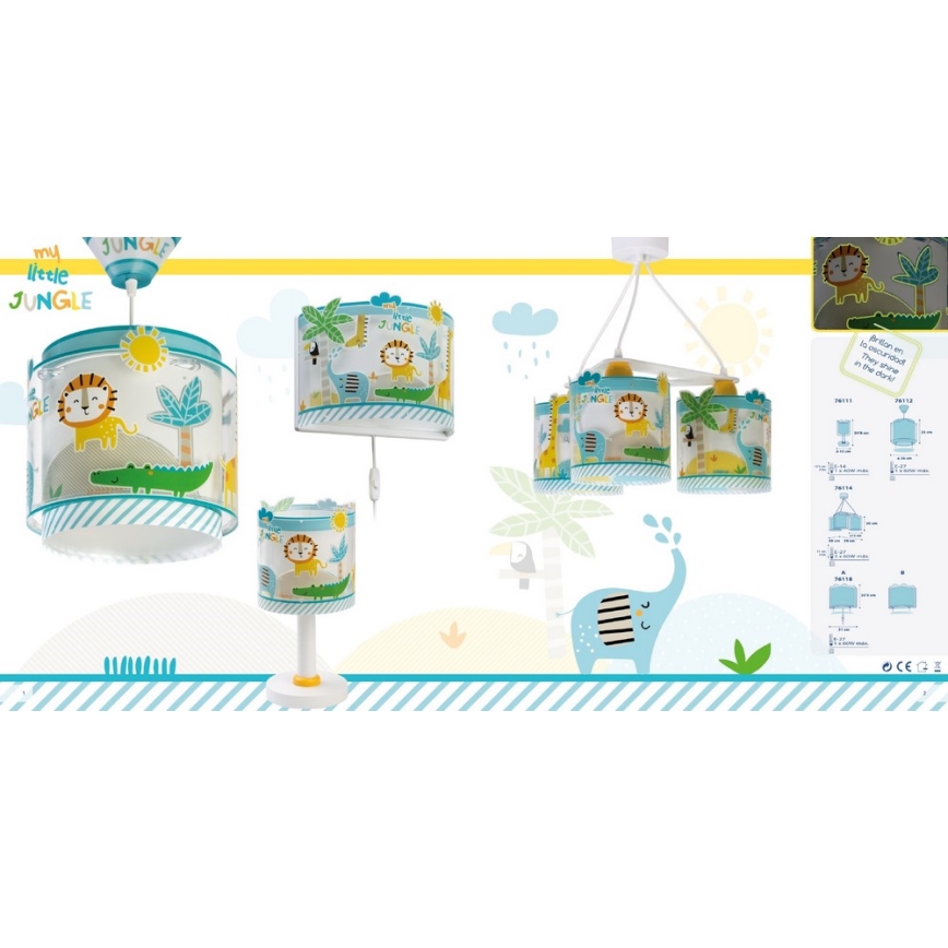 Dalber D-76111 - Детская лампа MY LITTLE JUNGLE 1xE14/8W/230V