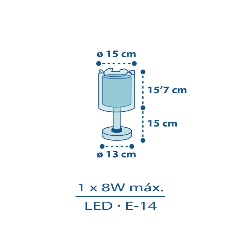 Dalber D-76111 - Дитяча лампа MY LITTLE JUNGLE 1xE14/8W/230V