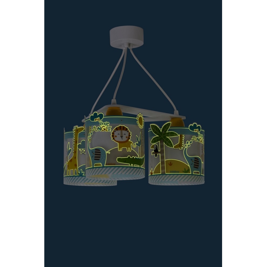 Dalber D-76114 - Детская люстра MY LITTLE JUNGLE 3xE27/15W/230V