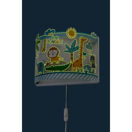 Dalber D-76118 - Дитяче настінне освітлення MY LITTLE JUNGLE 1xE27/15W/230V