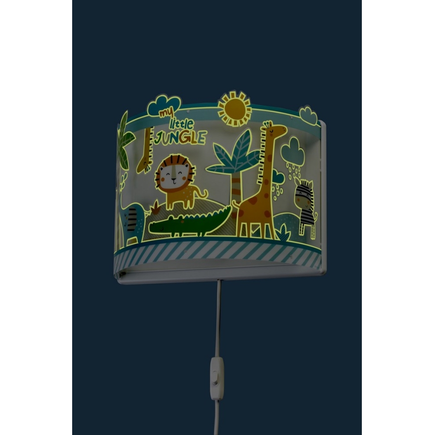 Dalber D-76118 - Дитяче настінне освітлення MY LITTLE JUNGLE 1xE27/15W/230V