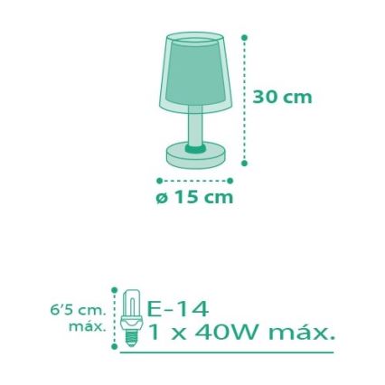 Dalber D-80221T - Детская лампа VICHY 1xE14/40W/230V