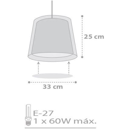 Dalber D-81212E - Детская люстра STARS 1xE27/60W/230V