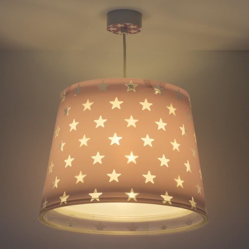 Dalber D-81212L - Дитяча підвісна люстра STARS 1xE27/60W/230V