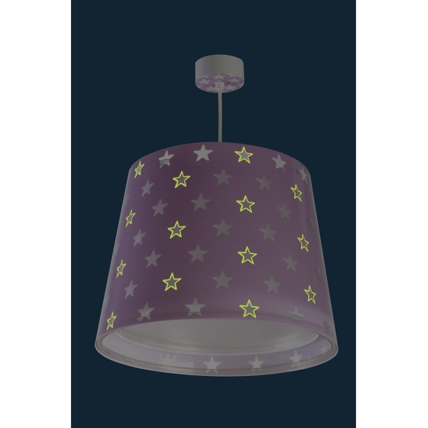 Dalber D-81212L - Дитяча підвісна люстра STARS 1xE27/60W/230V