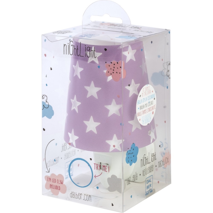 Dalber D-81215L - Светодиодный ночник STARS 1xE14/0,3W/230V