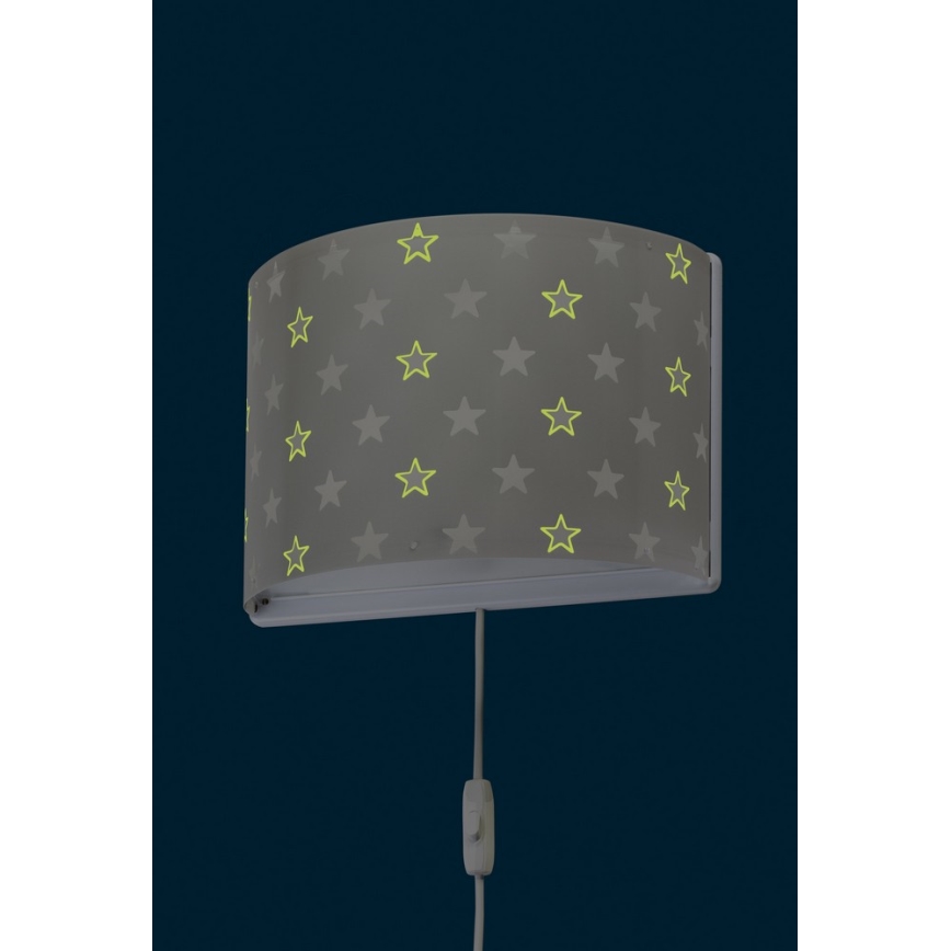 Dalber D-81218E - Детский настенный светильник STARS 1xE27/60W/230V
