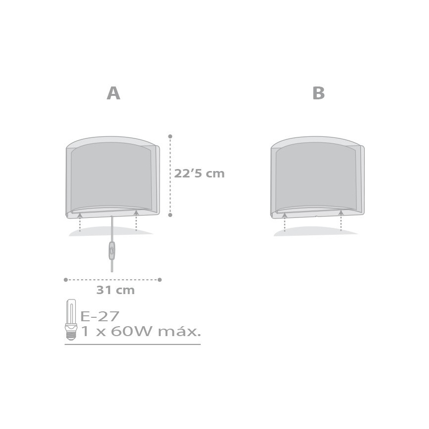 Dalber D-81218L - Детский настенный светильник STARS 1xE27/60W/230V