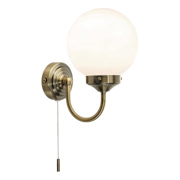 Där Lighting BAR0775 - Бра для ванной комнаты BARCLAY 1xE14/40W/230V IP44 латунь