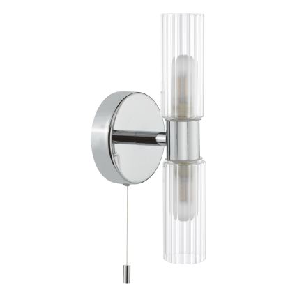 Där Lighting BOL0950 - Настінний світильник для ванної кімнати BOLTON 2xG9/5W/230V IP44 блискучий хром