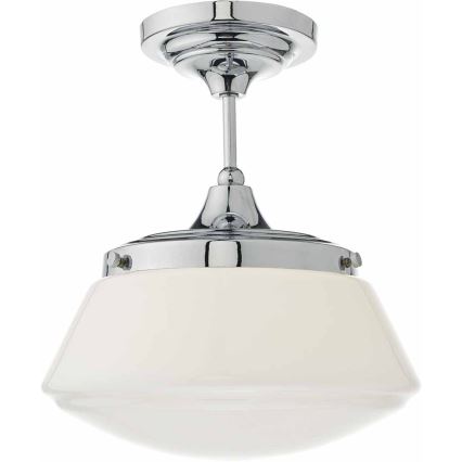 Där Lighting CAD0150 - Стельовий накладний світильник для ванної CADEN 1xE27/60W/230V IP44 полірований хром