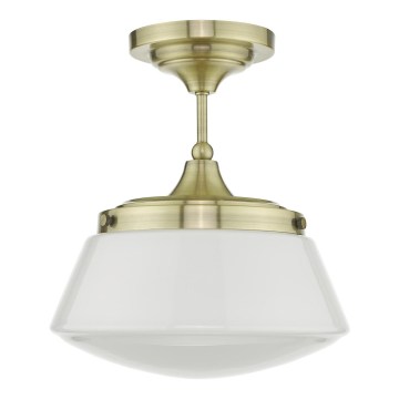 Där Lighting CAD0175 - Накладной потолочный светильник для ванной комнаты CADEN 1xE27/60W/230V IP44 латунь
