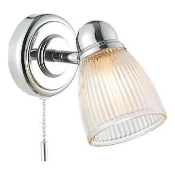Där Lighting CED0738 - Настінний світильник для ванної кімнати CEDRIC 1xG9/25W/230V IP44 полірований хром