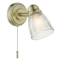 Där Lighting CED0775 - Настенный светильник для ванной комнаты CEDRIC, 1xG9/25W/230V, IP44, латунь