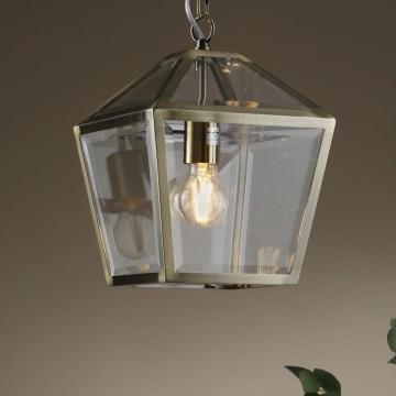 Där Lighting CHU0175 - Люстра на ланцюгу CHURCHILL 1xE27/60W/230V латунь