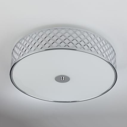 Där Lighting CIV5050 - Потолочный светильник CIVIC 5×E14/60 Вт/230 В, диаметр 50 см, глянцевый хром